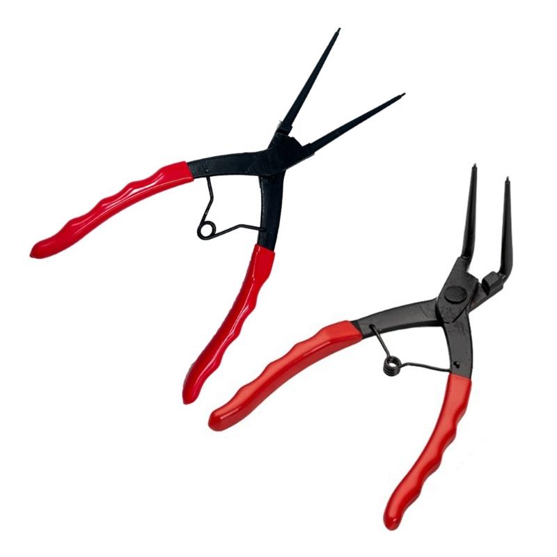 Snap Rings Pliers Removal Tool Clamps for Tight Space Narrow Work Environment High Strength Alloy Steel Ergonomic Handle