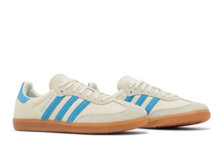 Men's Sneakers adidas Samba OG Sporty & Rich Cream Blue Cream White/Blue Rush/Gum