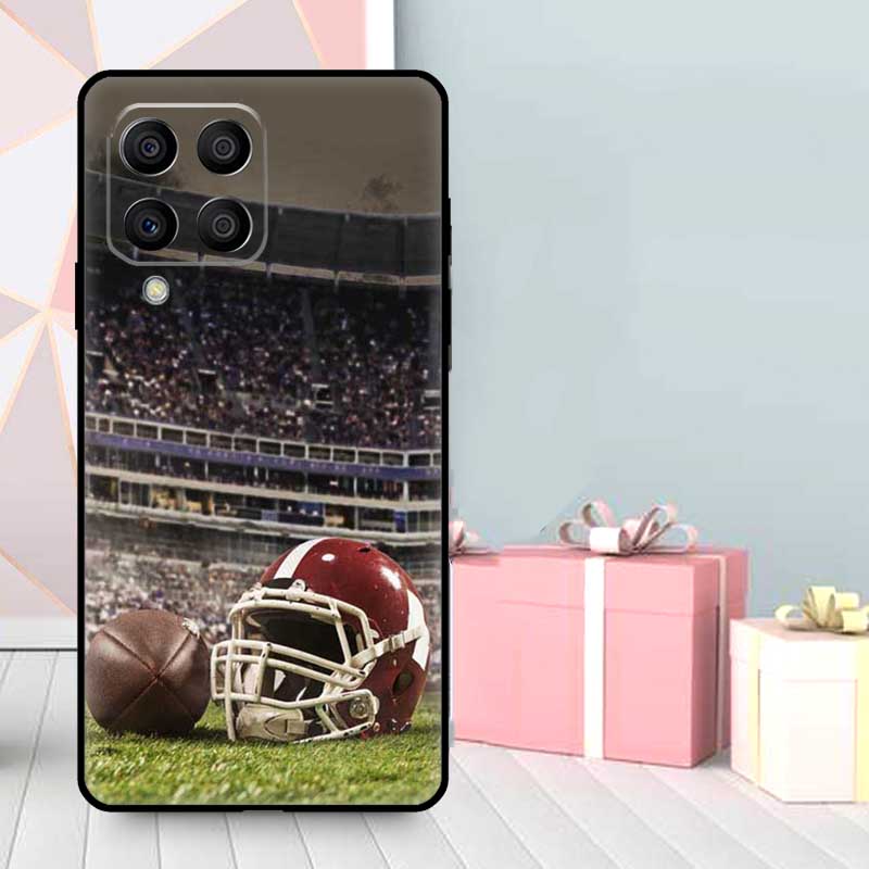 American Football College Sport Case For Samsung Galaxy M16 M31 M21 M13 M33 M53 M15 M35 M55 M36 M56 M12 M32 M52 M14 M34 M54
