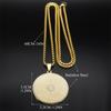 Buddhists Shurangama Mantra Pendant Necklace Sutra Gift For Women Men Amulets Titanium Steel Jewelry Gifts