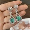 Tancise 925 Sterling Silver Zircon Earrings Drop Earrings For Women Wedding Party Gifts