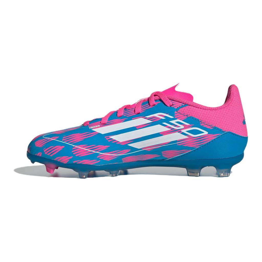 Adidas F50 League Multi-Ground Solar Blue Cloud White Solar Pink (GS) Kids Sneakers IF1365