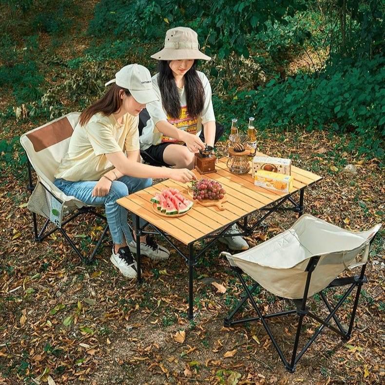 Portable Outdoor Folding Table and Chair Set for Picnics and Camping