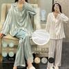 And Sleepwear Top and Plus Sizes Stylish [7-livehouse] Women's Pajamas, Loungewear, Set, Pants, 2-Piece Set, Cute, Open-Front, Loungewear, Nightwear,