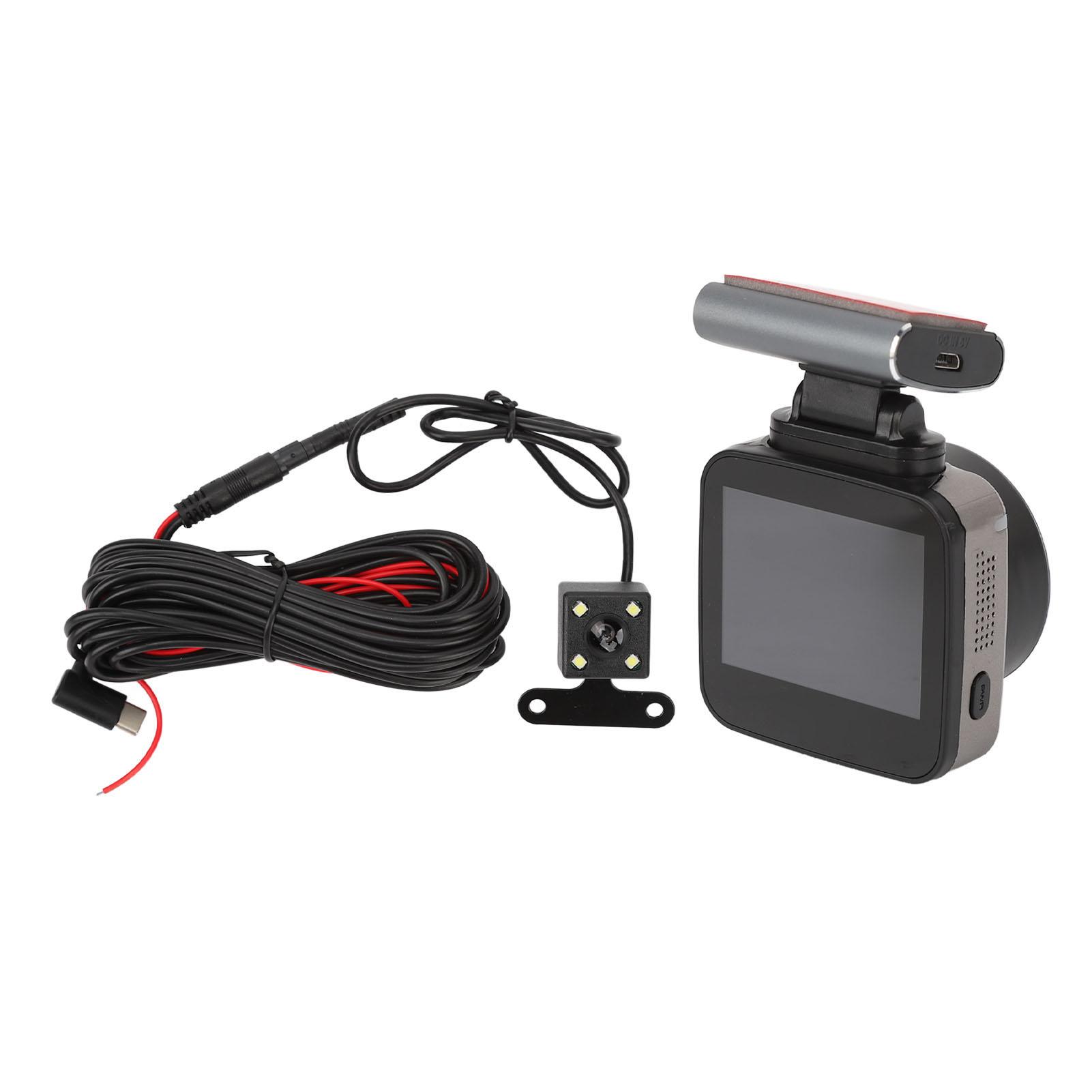 

2.0-дюймовый IPS-экран, двойная камера ночного видения, водонепроницаемый с камерой заднего вида, монитором парковки, датчиком G