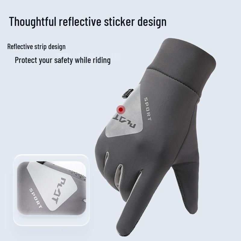 New Unisex Touchscreen Waterproof Cycling Gloves - Windproof, Non-Slip, Ideal for Autumn/Winter Outdoor Sports & Training