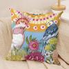 Parrot Colorful Cushion Cover Pillowcase Ultra Soft Skin Friendly Fabric Cloud Like Comfort & Concealed Zipper