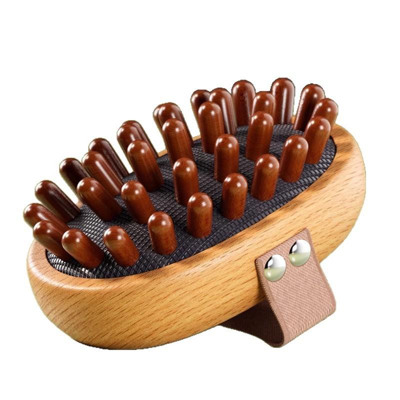 Ebony Meridian Brush for Full Body Massage - Soft Brush for Meridians and Rubbing Abdomen - Magic Tool Meridian Brush [1 pc]