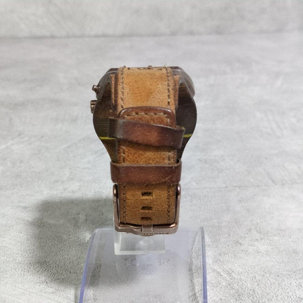 Used 00s [FOSSIL] Big Tick/BG-2194/Leather Band/Y2K/Genuine Leather/Archive/Vintage/Fossil