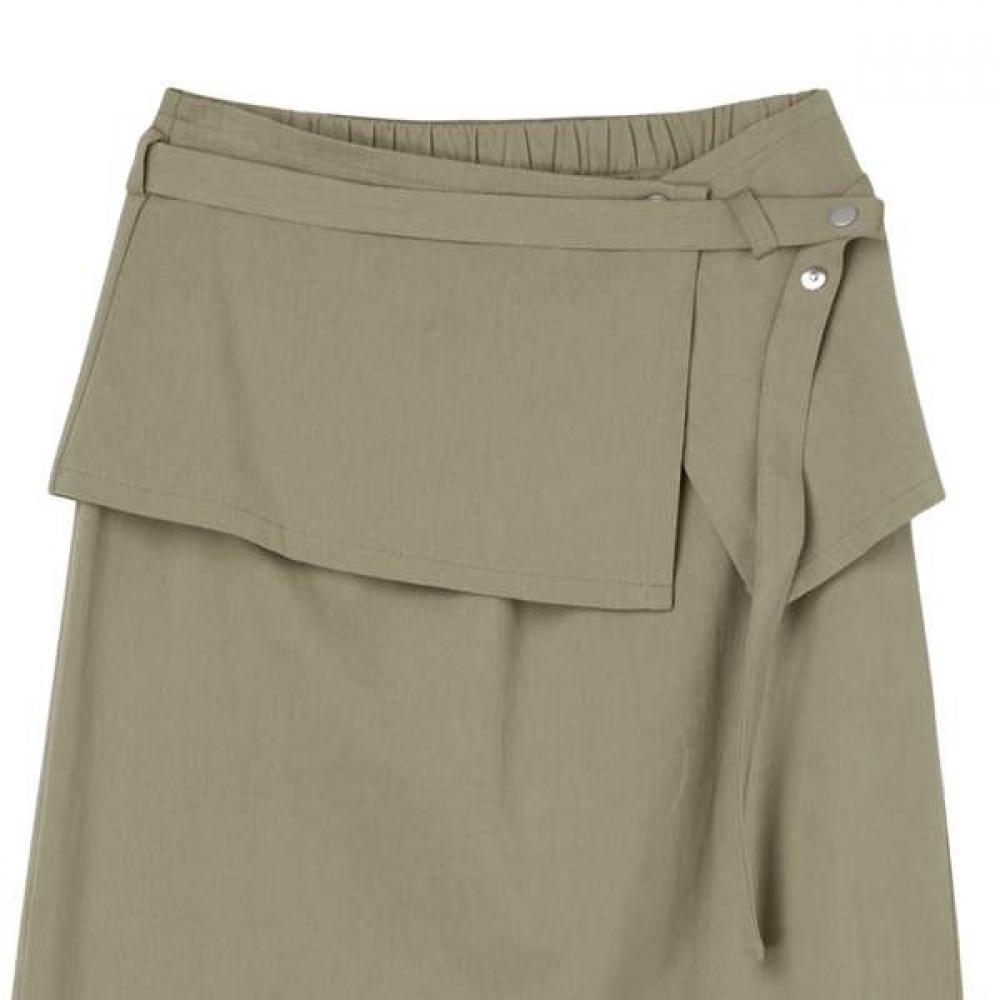 Lap Layered Belt Detail Skirt As2ws420