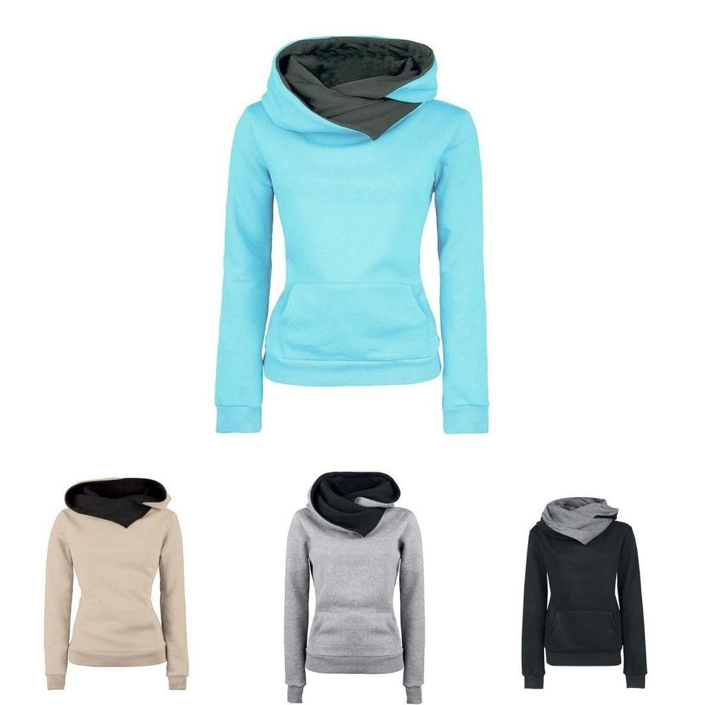 Stylish Women's Hooded Pullover Coat Tops Perfect For Autumn And Winter Seasons