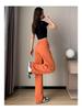 Women's High Waist Loose Candy Color Wide Leg Pants - Versatile Slim Fit for Spring and Autumn
