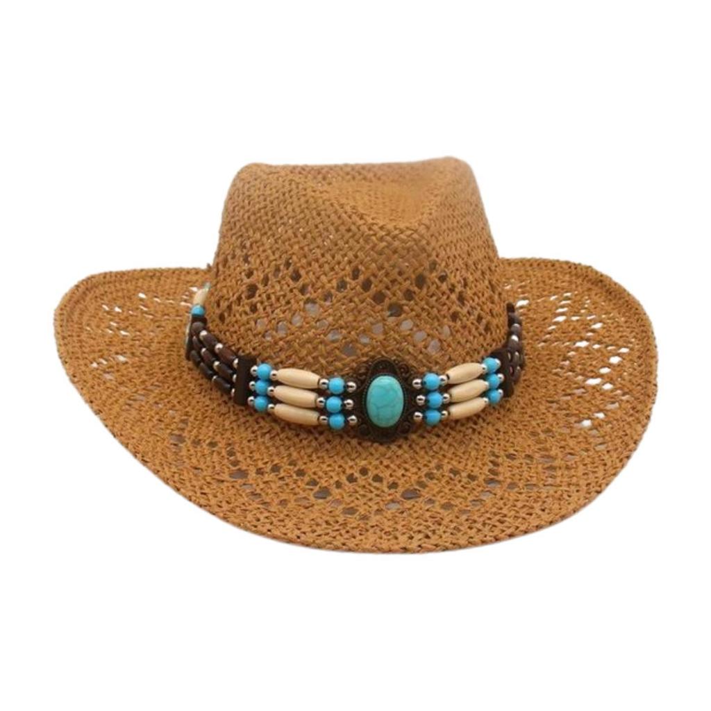 New Hand-Woven Beach European And American Famous Style Top Hat Breathable Hollow Straw Hat
