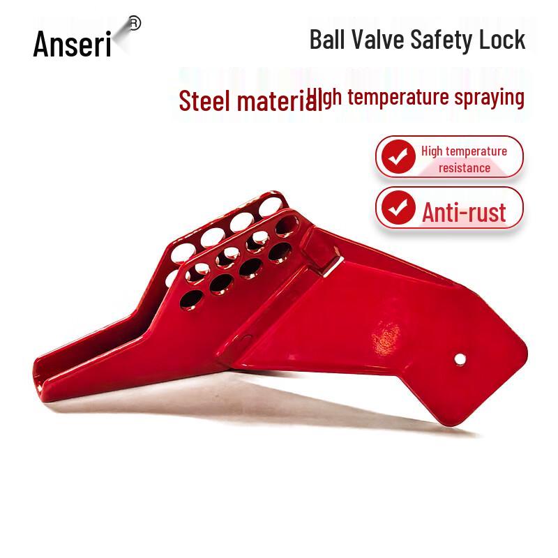 Assure Safety 37006 Small Red Ball Valve Lockout Device
