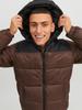 Demi-season Jacket Jack & Jones Jjetoby Puffer Hood SN (12235859) Seal Brown