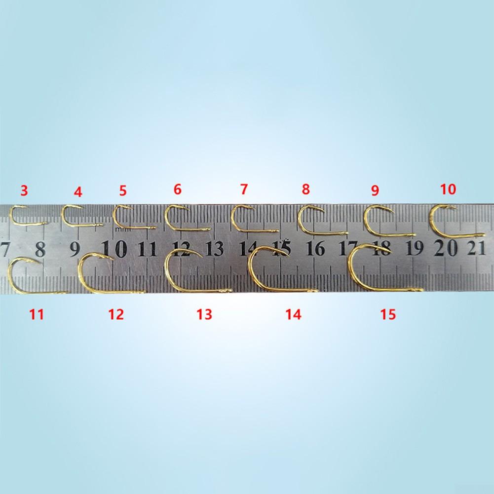 Ostrý rybářský háček Silný 10 různých velikostí 100 ks