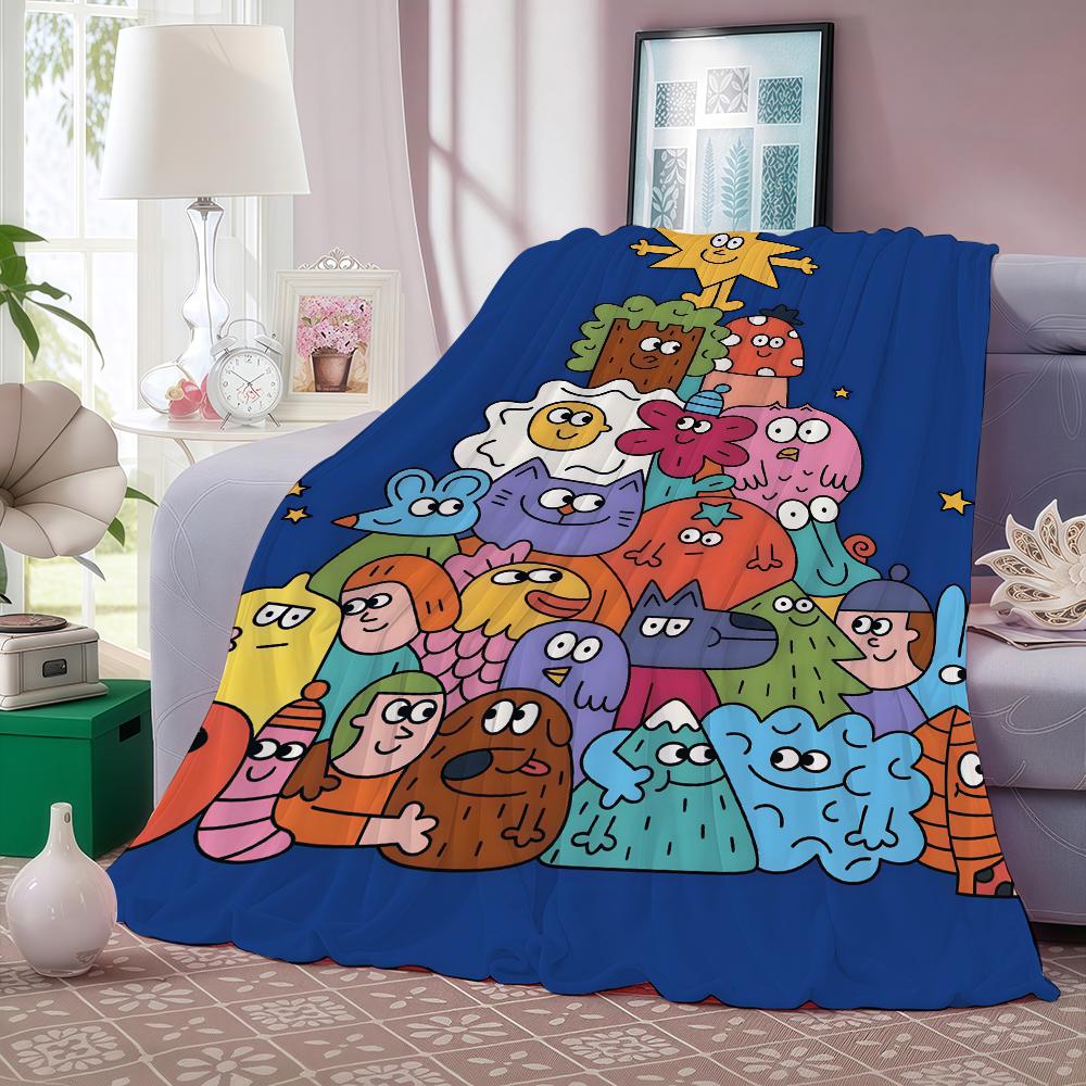 Fashion print N Nina D Dzyvulska Blanket For Sofa Office Bed Plane Travel Sleep Read Relax Camping Soft And Warm