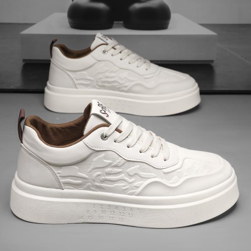 

Autumn men s platform casual shoes new inner height increase fashion versatile board shoes running sports men s shoes 44