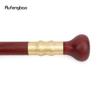 Red Round Wooden Single Joint Walking Stick Decorative Cospaly Party Wood Walking Cane Halloween Mace Wand Crosier 87cm