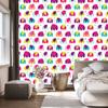Colorful Elephants and Hearts Wallpaper for Living Room and Bedroom 50x1000