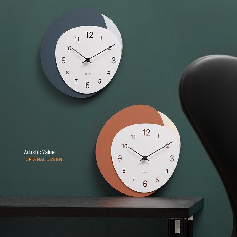 Wozoom Punch-Free Modern Nordic Wall Clock – Minimalist and Creative Design