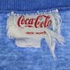 CocaCola 80s vintage Short sleeve Single stitch T-shirt L blue Men's Used