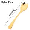 1pc 304 Stainless Steel Tableware Gold Dinnerware Steak Knife Service Fork Spoon Cutlery Salad Fork Spoon Butter Knife Flatware