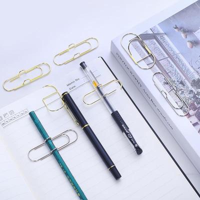 New Creative Metal Pen Clip Notebook Accessories - Convenient Pen Holder & Clip Holder