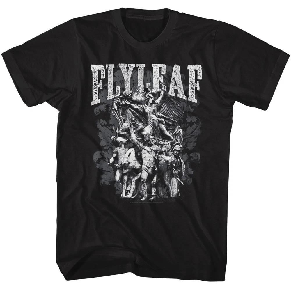 Flyleaf Statues Men s T shirt Rock Band Music Merch 4XL