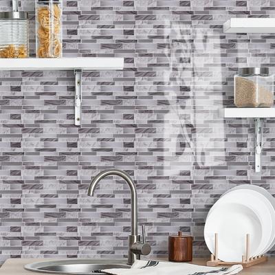 Popular Can Jit Kitchen Simulation Crystal Splicing Anti-Tile Renovation Decorative Sticker Self-Adhesive Tile Sticker