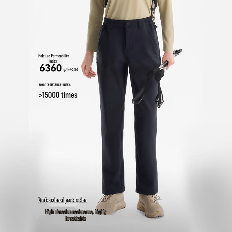 Pelliot Men's Warm Windproof Hiking Softshell Pants