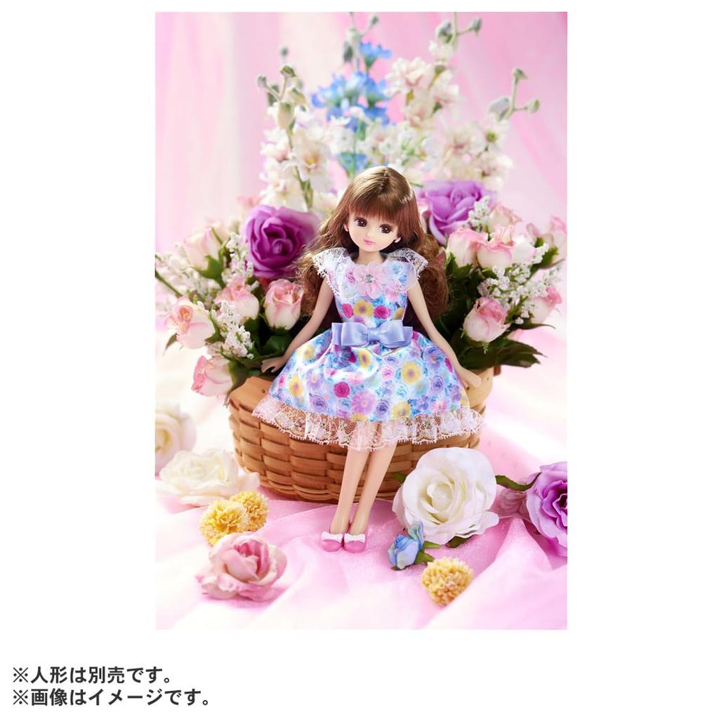 Takara Tomy "Licca-chan Dress LW-01 Joyful Flower" Dress-Up Doll Pretend Play Toy for Ages 3 and Up, Meets Toy Safety Standards, ST Mark, Licca