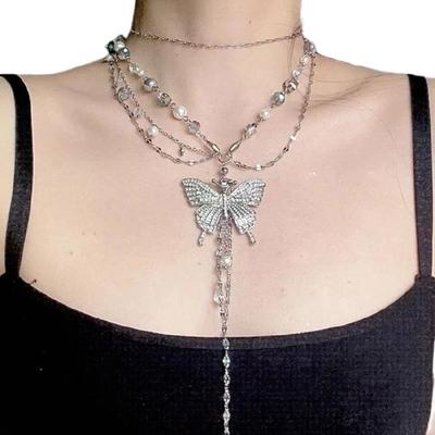 Chic Necklace for Women Body Chain Waist Chains Belt with Butterfly Pendant