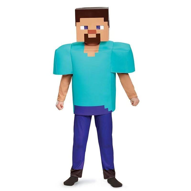 Halloweenský Minecraft Diamantové brnění Cosplay Kostým pro Děti