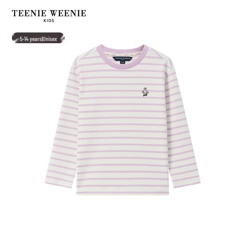 Teenie Weenie Kids Bear Casual Striped Long-Sleeve T-Shirt