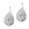 Damen-Ohrstecker, elegant, glänzend, Wassertropfen, Strass, Klauenhaken, Schmuck