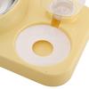 2-in-1 Pet Feeder Tilted Dog Food Bowl with 700ml Automatic Water Dispenser Stainless Steel Bowl Food And Water Feeder for Cats Dogs