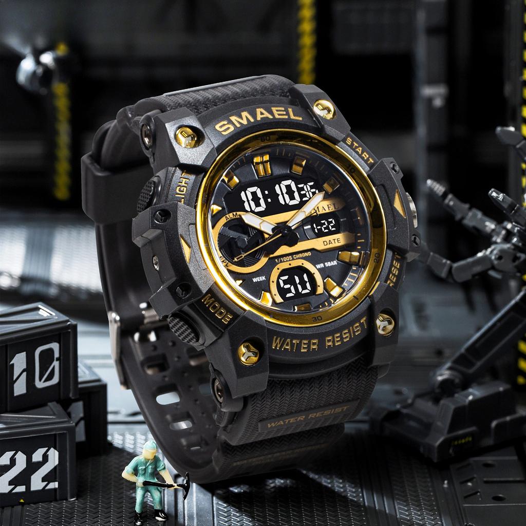 All-match Waterproof Outdoor Sports Electronic Watch for Male Students