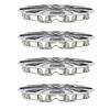 4 Pcs 17 Inch Wheel Hub Cap Full Protection Snap On Sporty Look Universal Wheel Rim Covers for