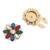 Comfortable Round Glass Shirt Cufflinks For Business Event And Evening Parties 25mm Colorful Design