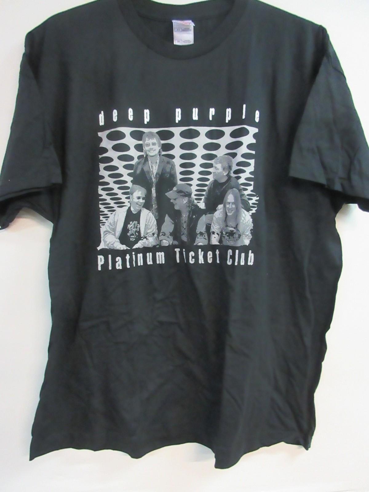 DEEP PURPLE OFFICIAL MERCH PLATINUM CLUB BAND CONCERT MUSIC 2XL / XXL Unisex T-Shirt M