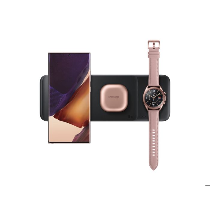 Station De Chargement Trio - SAMSUNG - Noir - Chargeur Induction - USB-C - 9W