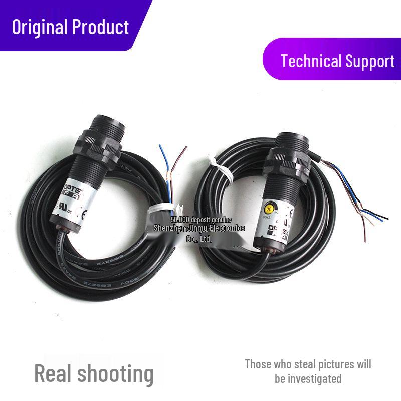 Optex C2TP-2000P M18 Cylindrical Photoelectric Sensor, PNP Output
