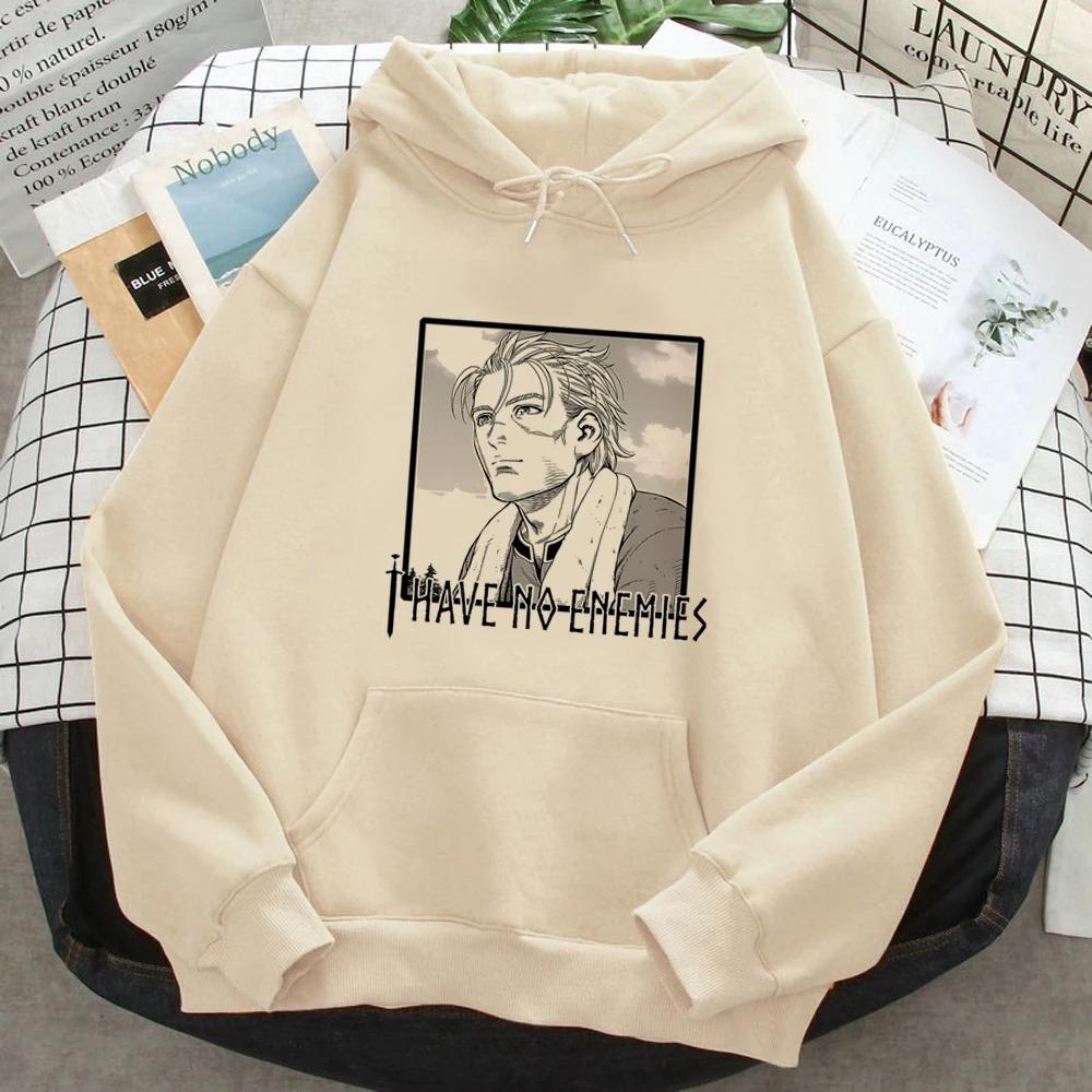 Thorfinn Vinland Saga Vinrando Saga Print Hoodies Women Men Graphic Aesthetic Japanese Hooded Shirt Pullover Vintage