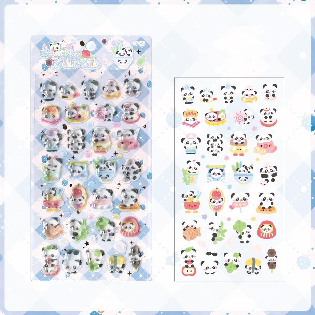 Süße 3D-Aufkleber 4 Bögen PVC Cartoon-Aufkleber 3D-Aufkleber Süß Für Kinder Jungen Kleinkinder Scrapbook Klassenzimmer-Belohnungen Party-Mitgebsel