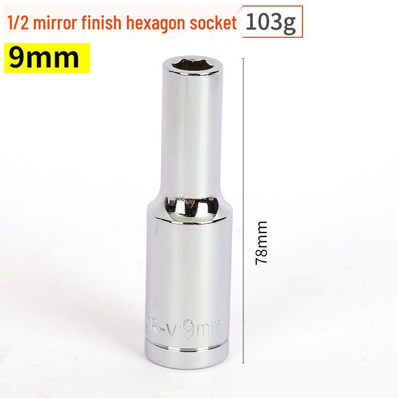 1/2" Großer Ratschenschlüssel mit 8-32mm Sechskant-Spiegelstecknüssen