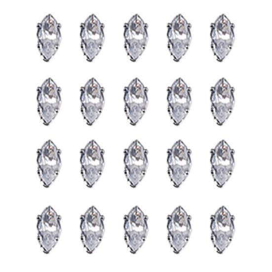 

20 шт. украшения для ногтей неправильной формы, сверкающие, неокисляющиеся, нержавеющие, цинковые, блестящие, украшения для дизайна ногтей, маникюр, сделай сам L