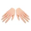 1 Pair Nail Practice Hand Flexible Fingers Versatile Nail Practice Fake Hand Model with Nail Tip for Beginners for Nail Salon