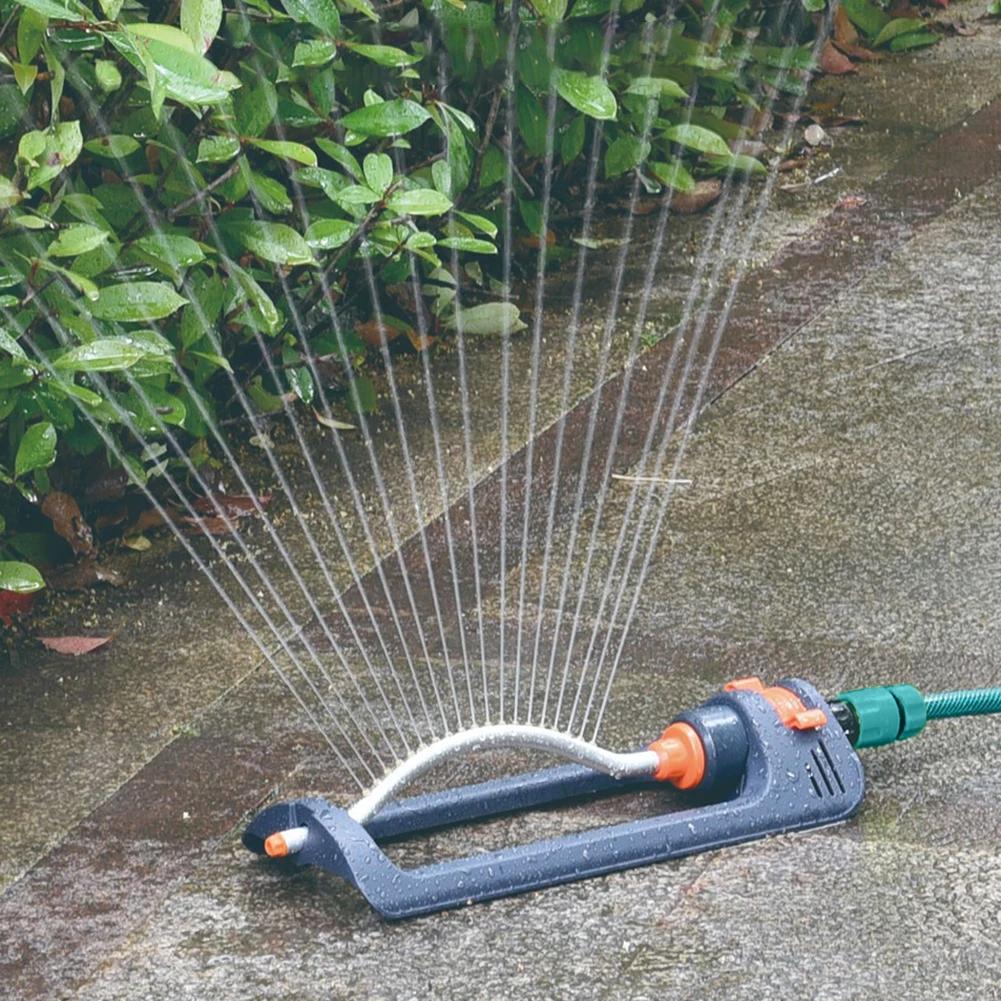 Lawn Sprinkler 4 Modes Oscillating Garden Sprinkler 19 Hole Nozzles with 3/4in Connector for Cooling Lawn/Agriculture Irrigation