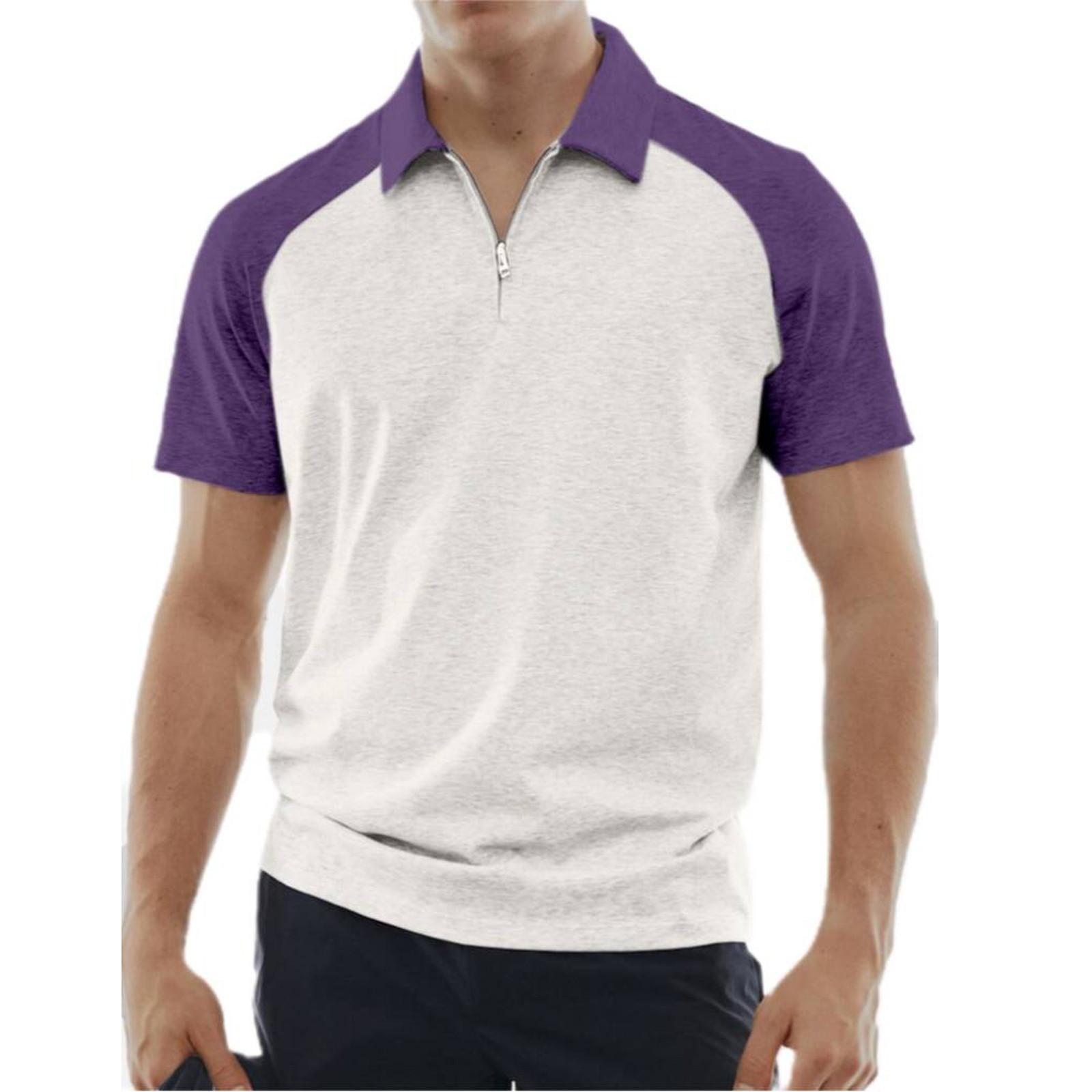 

Мужская рубашка Суперлегкая повседневная мужская одежда с коротким рукавом L фиолетовый